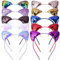 YSTrillion 10 Pièces Serre-tête Chat à Paillettes,Bandeaux Oreilles de Chat,Oreilles de Chat Bandeau pour Femmes Filles Vie Quotidienne et Décoration de Fête(Multicolore)