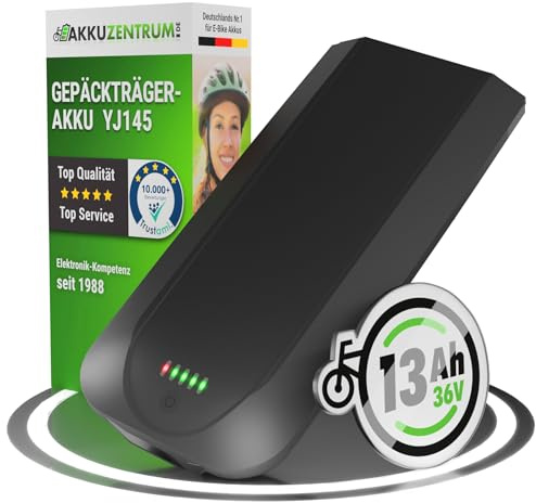 Maratron Gepäckträger-Akku YJ145-36V 13Ah (468Wh) - für E-Bikes von Telefunken, Zündapp, Chrisson u.v.m.