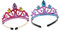 Beavorty 2st Geburtstagskrone Stirnband Tiara Haarkamm Kinder Stirnband Blumenmädchen-kopfschmuck Prinzessin Tiara Stirnband Thematisiert Kristall Vlies Brautjungfer Haarkrone