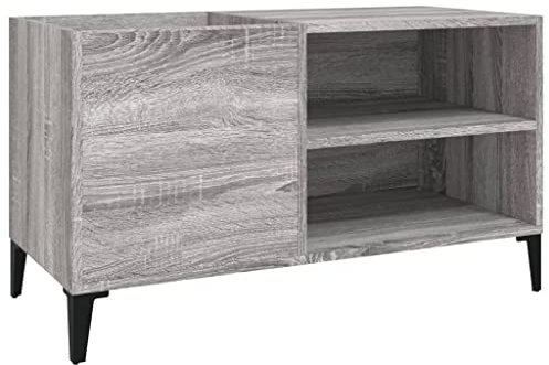 vidaXL Mobile Porta Dischi Grigio Sonoma 84,5x38x48 Legno Multistrato
