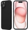 KP TECHNOLOGY Case For iPhone 15 - Thin Soft Silicone Gel Case Cover For iPhone 15 (BLACK)