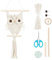 ORIGACH DIY Makramee Eule Wandbehang Kit Handmade Makramee Eule Wandbehang Wandteppich Kit Boho Makramee Wandbehang Dekor gewebt Ornament Geschenk für Schlafzimmer Wohnzimmer