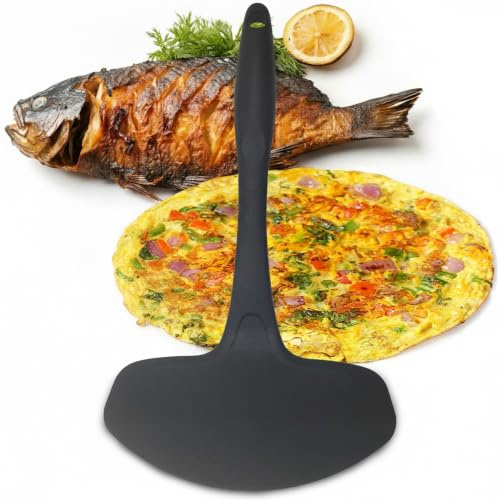 Kitchen Discovery Extra Wide Spatula Flipper, 7 in, Nylon