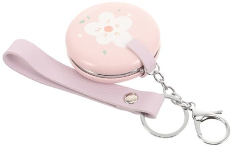 Didiseaon Miroir De Portable Miroir Rond Double Face Porte-clés en Métal Haute Clarté Compact pour Les Voyages Élégant pour Les Femmes