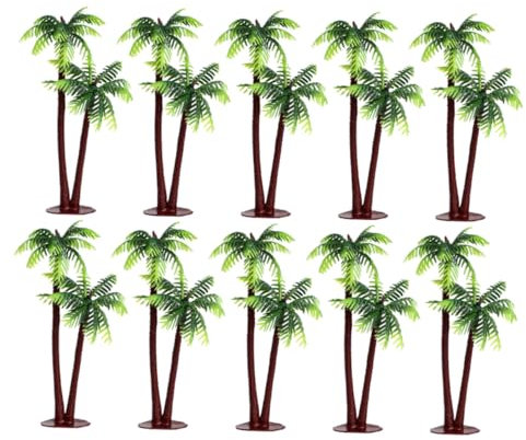 15pezzi Alberi Di Cocco Miniatura Modelli Di Piante Artificiali Per Decorazioni E Paesaggi Miniatura Ideali Per Diorami E Presepi