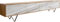 DELIFE TV-Board Kleo Akazie Natur 220 cm 4 Türen V-Fuß Edelstahl Lowboard