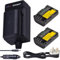 Uwayor DMW-BLF19 Camera Battery Charger Set Replacement Battery Kit USB for Panasonic Lumix DMC-GH3 DMC-GH4 / 5 / 5S DC-G9DMC-GH4KDMC-GH3K