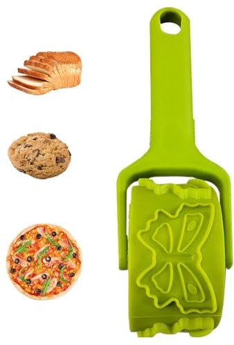 Taglierina per dolci, Rullo per taglierini per biscotti - Taglierina antiaderente per mattarello per la cottura 'impasto,Utensile per biscotti da cucina Utensile da ristorante per panetteria per torte