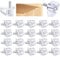 20 Transparent Shelf Support Pegs - 3mm Support Cabinet Shelf Pins for Kitchen Cupboards and Glass Shelves Replacement Peg Shelf Supports Pins Shelf Holder Locking Pins