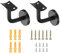 sourcing map 2Pcs Stainless Steel Hand Rail Brackets, 2.4 Curved Handrail Holder Hand Stairway Rail Bracket for Round Rail with Mounting Screw for Guardrail Staircase Banister, Black