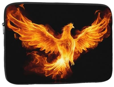 Phoenix In Fire Laptop-Schutzhülle, 25,4 cm (10 Zoll), geeignet für Notebook, Computer, Tablet, Reisen, einfache Hülle