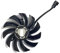QKFTCSDW 3FAN 4PIN 75MM XFX RX 590 GPU-Lüfter kompatibel mit XFX RX590 GME 8G Outre Graphics Cooling Fan T128010SU PLD10010S12HH(1 Fan)