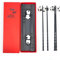 Palillos Japoneses,Guador 2 Pares Palillos Chinos Reutilizables Chopsticks Aceros Inoxidables Palillos Para Chopsticks Con Soporte Set Aptos Para Lavavajillas Palillos Japoneses Chinos (Panda)