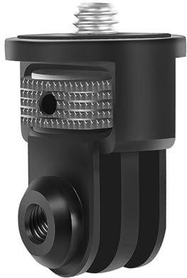 Adaptador de soporte de cámara de 1/4 pulgadas, adaptador de trípode, adaptador de rosca para cámara GoPro