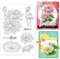 ORIGACH Lotusblüte Silikonstempel Blumen Stempel Für Die Kartenherstellung Gummistempel Transparente Stempel Für Papier Basteln Journaling Und DIY Scrapbooking