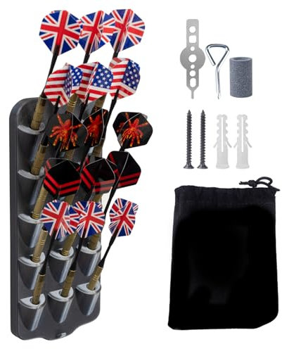 Extguds Wandhalterung für Dartpfeil, grau, Wandhalterung