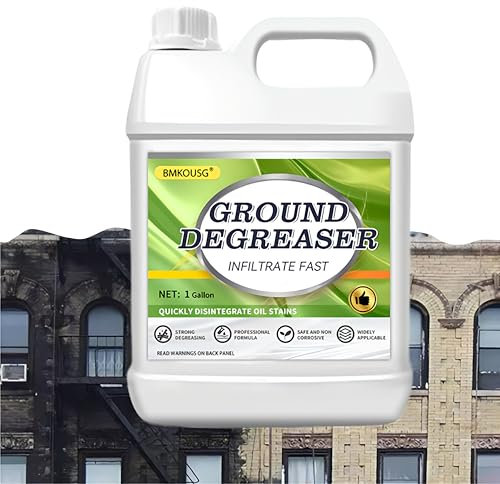 Heavy Duty Degreaser for Concrete & Garage Floors – Fast-Acting Oil Stain Remover for Driveways, Auto Shops, Kitchens | Industrial Strength, Safe on Tile, Stone, Cement | 3.8 KG
