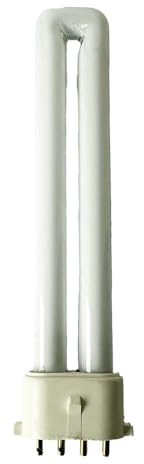 NCC-Licht Kompaktleuchtstofflampe 9W 2G7 4P 600lm warmweiß 3000K | CFL aus Glas mit 4-Pin Sockel, gemütliches Licht für Wohnräume, Einsatz in Decken- und Wandleuchten