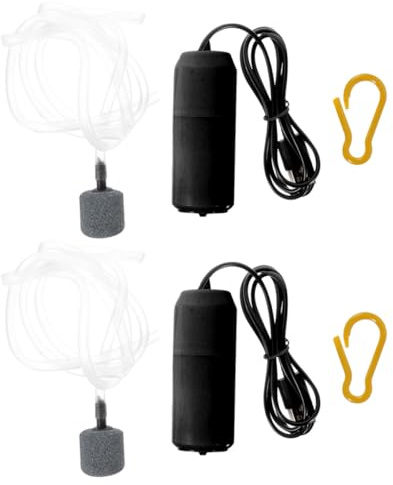 USB Luftpumpe für Aquarium, Leise Sauerstoffpumpe, 2 Stück