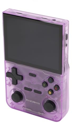 Bewinner Console di Gioco Portatile K36 - Console per Videogiochi retrò con Schermo IPS HD da 3,5, Batteria da 3500 MAh, Supporta 2 Giocatori e Scheda da 128 GB (PURPLE)