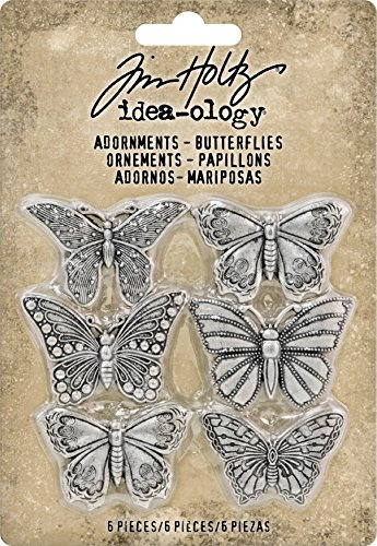 Idea-Ology Metal Adornments 1 6/Pkg-Butterflies