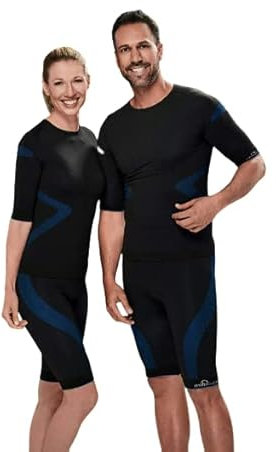 Miha Bodytec Original XS – XXL EMS Training ropa funcional ropa ropa interior ropa interior conjunto pantalones camiseta generación 2019, Negro , S
