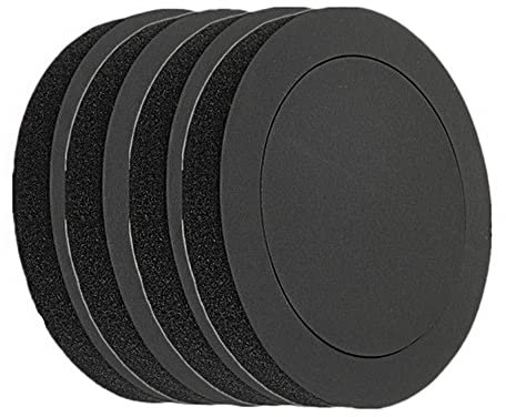 CENPEK Lot de 4 Kits de Système Haut-Parleur Universel Mousse Auto-Adhésif pour Voiture - 6 et 6,5 Pouces, Anneau D'isolation, Tampon de Coton Insonorisé