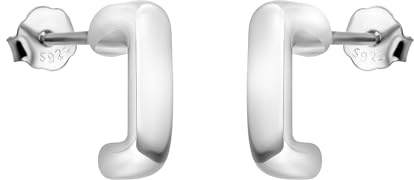 SOFIA MILANI - Damen Ohrringe 925 Silber - Quadrat Viereck Steck Creole
