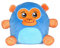 Dream Beams Georg (Gorilla) - süßes, kuscheliges, weiches Plüschtier, Squishy Kuscheltier, Glow in The Dark Elemente, einfach waschbar, Größe: 18cm, für Kinder und Jugendliche ab 0 Jahre