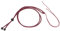 sourcing map 10pcs Jade Rope Nylon Cord Empty Necklace Holder Strings Emerald Rope Adjustable Pendant Braided Necklace Rope for Necklace DIY Crafts Handmade, Dark Red