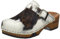 woody Damen Manu Holzschuh, Fell Natur, 37 EU