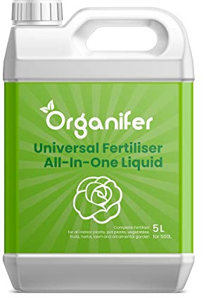 Organifer Fertilizzante Universale All-In-One - Fertilizzante Liquido - Fertilizzante Per Prato - Cibo Per Piante - Fertilizzante Per Giardino (5 L)