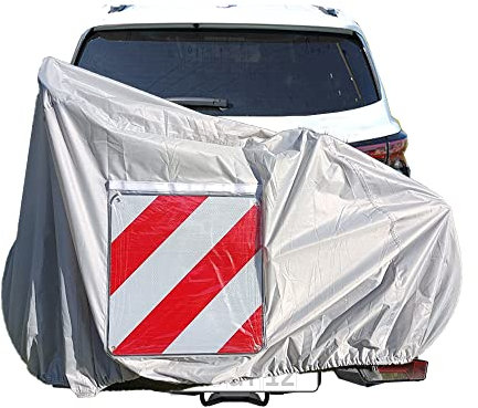 LIEBFIT Fahrradabdeckung Fahrradschutzhülle Warntafeltasche für Wohnwagen Camping Deichsel Fahrradträger Deichselmontage 1 Fahrrad