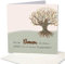 Original Holzgrusskarte - Geschenkkarte für besondere Glückwünsche - Baum des Lebens - Einzigartigkeit, Geburtstagsbillet, Glückwunschkarte, Grußkarte, Spruchkarte, Postkarte