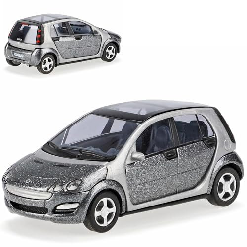 Smart Forfour Grau 1. Generation 2004-2006 H0 1/87 Busch Modell Auto