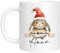 TassenTicker - Tasse zu Weihnachten - Weihnachtstasse - Personalisiert mit Namen - Kaffeetasse für jungen und Mädchen - Frohe Weihnachten - Weihnachts-Deko (Hase)