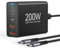 USB C Ladegerät Block, 5 Port Typ USB C Ladestation Hub, USB C Wand Ladegerät Power Strip Adapter 3 USB C mit 2 USB A für iPhone 16 15 14 13 12 11 Pro Max Pixel Note Galaxy