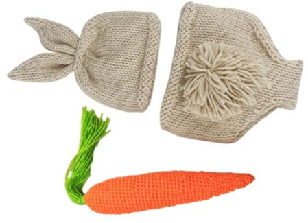 VALICLUD 1Juego Conjunto de Ropa de Fotografía para Bebés con Diseño de Conejo Traje Recién Nacido para Sesiones de Fotos Accesorios de Fotografía para Niño Niña y Bebés para Cumpleaños