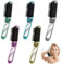 JAONLD Travel Hair Brush with Mirror, 5 Pcs Foldable Mini Hairbrush Portable Small Brush for Hair Massage Compact Pocket Hair Brush with Soft Bristles for Hair Styling, Gym, Trips, Purse, Swimming