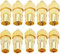 VISSQH 10 piezas Adaptador Conector cable coaxial macho hembra para Antena de TV, Cable RF