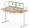FLEXISPOT Q3 Höhenverstellbarer Schreibtisch mit LED-Höhenanzeige, Memory-Funktion und USB, Elektrischer Schreibtisch mit Schublade für Homeoffice 140 x 70 cm (Naturahorn)