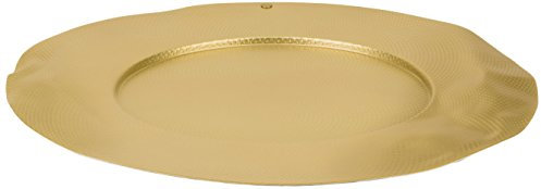 Alessi LC02 BR Sitges Platzteller - Messing mit Reliefdekor., 33,00 x 33,00 x 1,50 cm