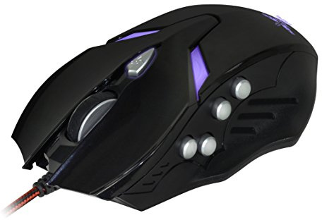 Optische Gaming-Maus Mit einstellbar Auflösung 1000/2000/3000/4000 DPI ergonomisches Design hohe Präzision Plug & Play unterstützt Mac und PC