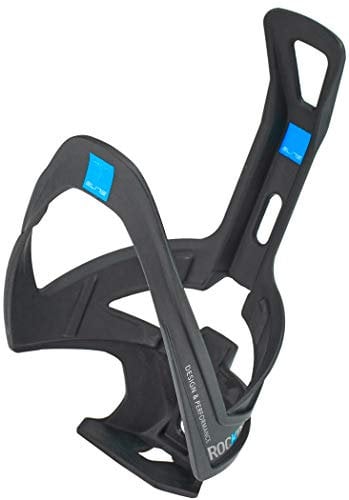 Elite Elite Unisex – Erwachsene Rocko Carbon Trinkflaschenhalter, Schwarz,Blau, Einheitsgröße