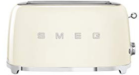 Smeg Toaster TSF02CREU, 1500 W, Edelstahl, 2 Fächer, Creme