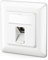 deleyCON CAT6a Set di Prese di Rete Keystone Sottointonaco - Presa di Rete, Modulo STP Schermato, Involucro di Metallo RJ45, Riquadro Dati Cavi di Rete