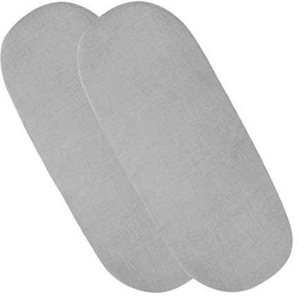 4 x Moses Basket Fitted Sheets - 100% Cotton Fitted Sheets for Moses Basket Or Baby Cradle (Grey)