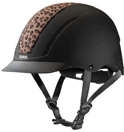 Troxel Unisex – Erwachsene Spirit Reithelm, Sahara Leopard, Large