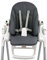 BAMBINIWELT Ersatzbezug Sitzkissen Bezug kompatibel mit Peg Perego Prima Pappa ZERO3 & SIESTA (meliert dunkelgrau)