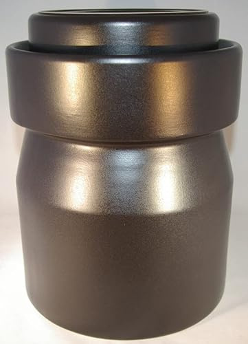 Fermentiertopf 8 Liter schwarz matt aus Steinzeug